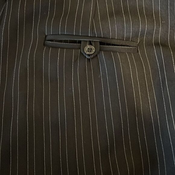 Buffalo David Bitton Women’s Black Pinstripe Suit|| Blazer Sz M/L, Pants Sz 30 - Picture 14 of 16